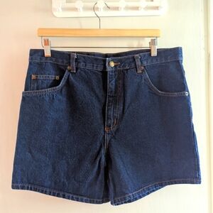 Vintage Dark Blue Jean Shorts